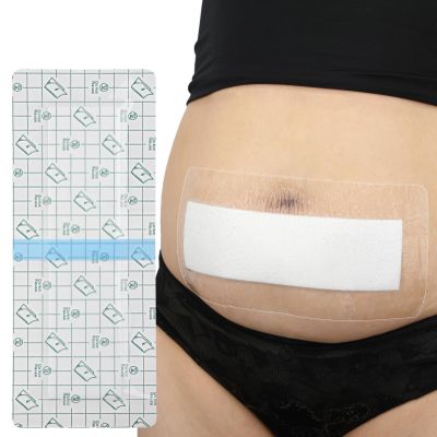 25 Pcs Waterproof C Section Shower Wound Protector 4"x12" Tummy Tuck Scar Incision Abdominal Bandage Hysterectomy Recovery Must Haves Post Surgery Dressing Cover