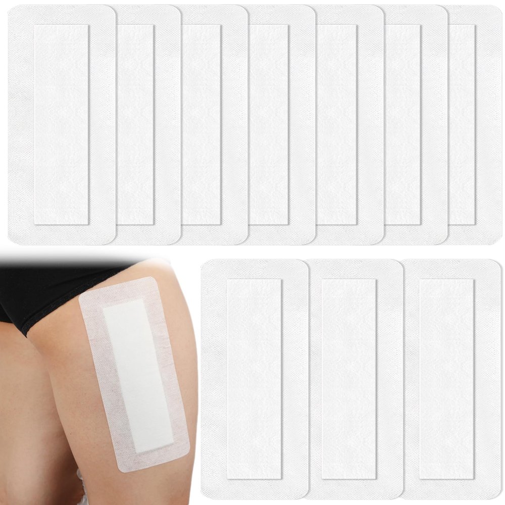10 Pcs Breathable Knee Replacement Island Dressing | 4x8 Inch Long Post Surgery Bordered Gauze Bandage with Adhesive Border + Absorbent Dressing Pad, Hip Surgery Large Wound Incision Recovery