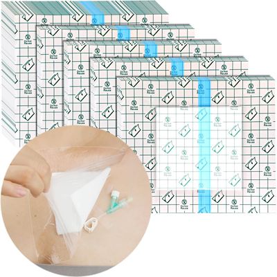 25 Pcs Waterproof PD Dialysis Catheter Wound Cover Shields Island Dressing Bandages for Showering Picc Line Chest Peritoneal Chemo Port Feeding Tube G-Tube Water Barrier Protector, 6"x6"