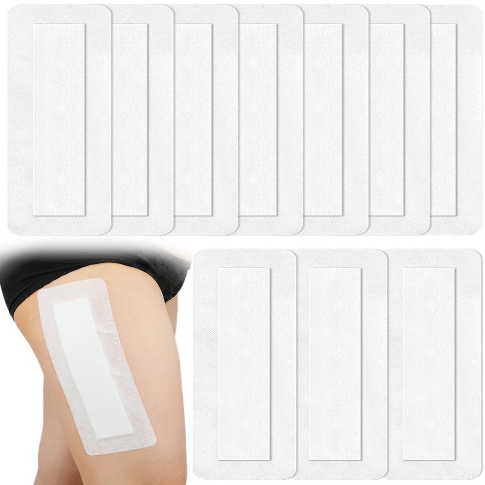 10 Pcs Breathable Knee Replacement Surgery Island Dressing | 4x12 Inch Long Post Surgery Bordered Gauze Bandage with Adhesive Border + Absorbent Dressing Pad, Hip Surgery Large Wound Incision Recovery