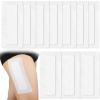 10 Pcs Breathable Knee Replacement Surgery Island Dressing | 4x12 Inch Long Post Surgery Bordered Gauze Bandage with Adhesive Border + Absorbent Dressing Pad, Hip Surgery Large Wound Incision Recovery view 1