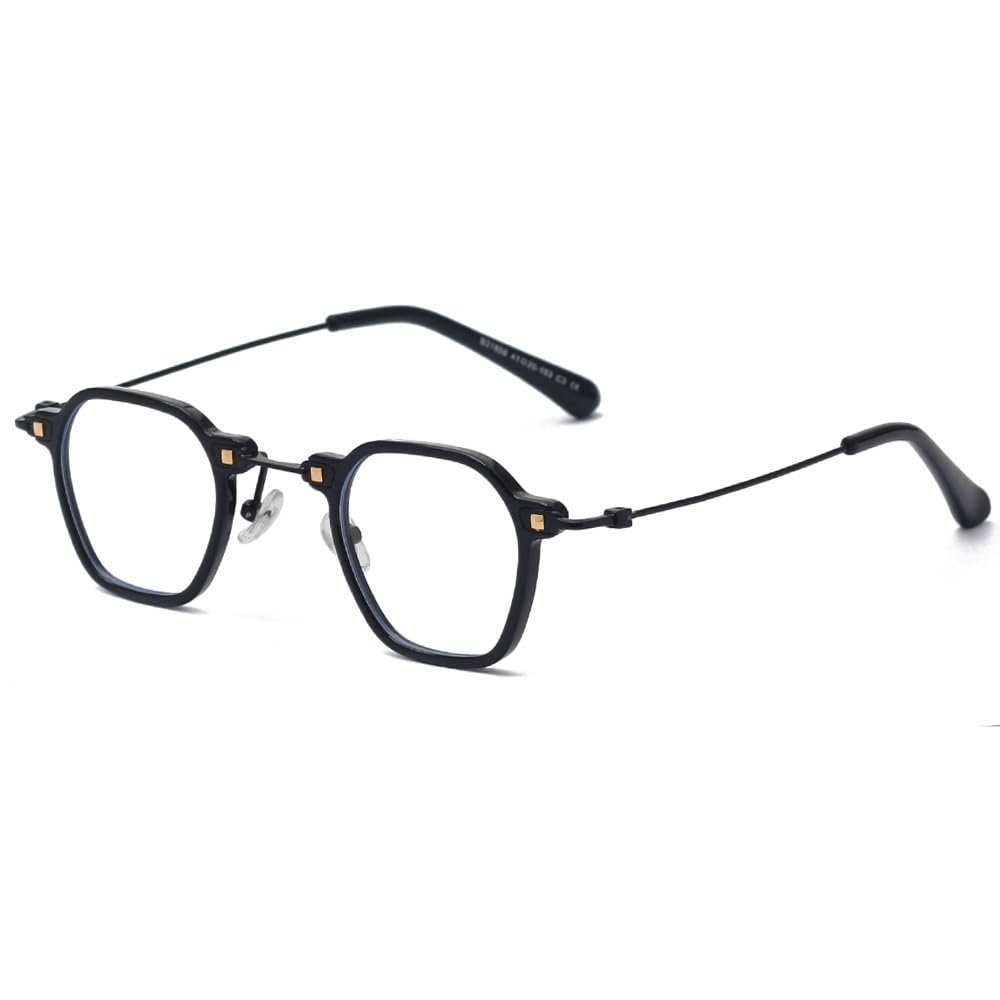 VENOAL Classic Round Reading Glasses Women Men, Blue Light Blocking Computer Flat Glasses, Anti Eye Strain/Glare Readers (Color : Black, Size : +200)