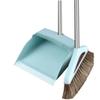 Broom and Dustpan Set Broom Dustpan Combo,Dust Pan Household Broom Mane Bristle Blue Two Pcs -Square Sweeping fgh view 1