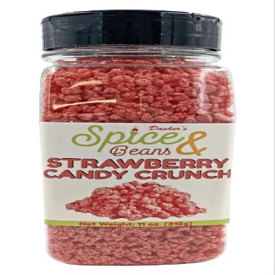 Strawberry Candy Crunch | Ice Cream Topping & Dessert Decoration | by Dasher's Spice & Beans | 11 oz.
