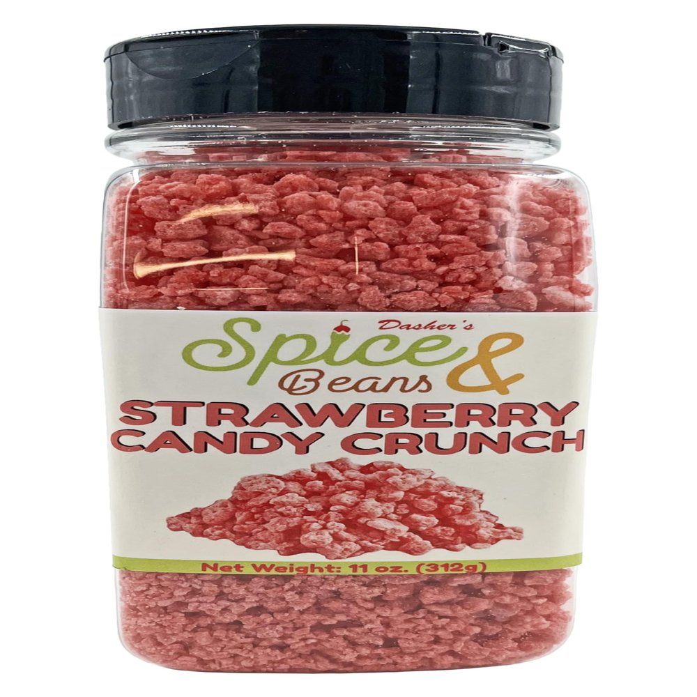 Strawberry Candy Crunch | Ice Cream Topping & Dessert Decoration | by Dasher's Spice & Beans | 11 oz.