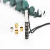 kkekos Personalize Custom Stainless Steel Necklace DIY Engrave Necklace with 4pcs Bead Medical Alert ID (Rose) view 4