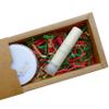 BOXHOME Shred Paper Filler (1LB) Crinkle Cut Paper for Wrapping & Filling Gift Basket Gift Boxes, Red, Kraft and Green-Christmas Mix view 3