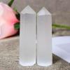 AtkitS 1PC Natural Stone Selenite Crystal Point Wand Meditation Home Decoration Reiki Tower Beautiful Ornament Gift (Size : 70-80mm) view 2