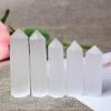 AtkitS 1PC Natural Stone Selenite Crystal Point Wand Meditation Home Decoration Reiki Tower Beautiful Ornament Gift (Size : 70-80mm) view 3