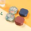 Alipis Mini Pill Box 3 Pack Small Pill Case Portable Weekly Organizer Handle for Medications Travel or Daily Use view 3