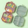 Alipis Mini Pill Box 3 Pack Small Pill Case Portable Weekly Organizer Handle for Medications Travel or Daily Use view 4