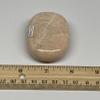 111.8 grams, 2.5" x 1.8" x 0.9" Peach Moonstone Palmstone, Palm-Stone Gallet Shape from India Tumbled, Reiki Healing, Gemstone,Chakra, B27998 view 3