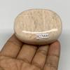 106.7 grams, 2.3" x 1.7" x 0.9" Peach Moonstone Palmstone, Palm-Stone Gallet Shape from India Tumbled, Reiki Healing, Gemstone,Chakra, B27999 view 4