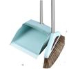Broom and Dustpan Set Broom Dustpan Combo,Dust Pan Household Broom Mane Bristle Blue RVR Two Pcs -Square view 1