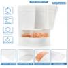 FireKylin 100 Pcs White Paper Bags with Window, 3.9/inch x 5.9/inch Stand Up Pouches Bag, Zipper Food Storage Bags for Packaging Products, Reusable, Sealable view 4
