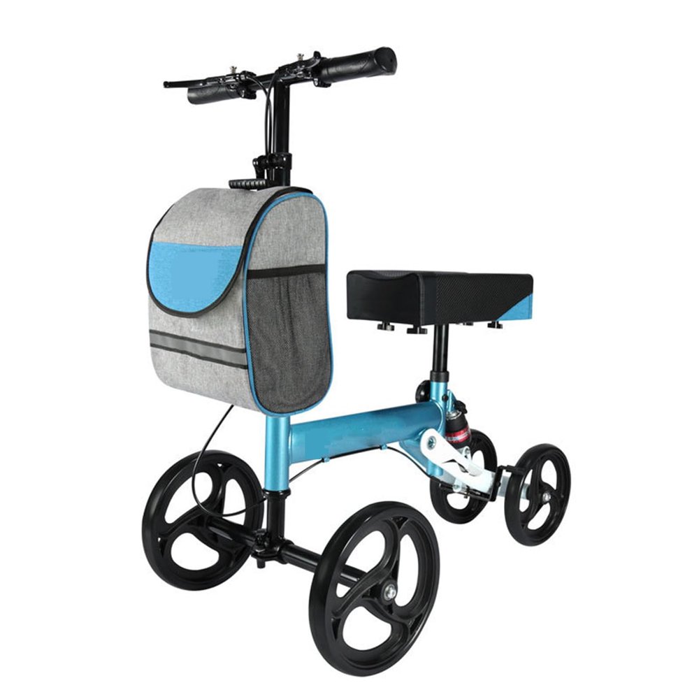 DIOTTI Economical Knee Walker Steerable Scooter Crutch Replacement for Men, Women and Children (Gray)