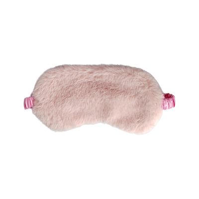 1 Pcs Plush Sleep Masks, Ultra Cute Soft Sleep Eye Cover, Blindfold Travel Sleep Masks for Kids Men Women, with Elastic Strap, Adjustable for Kids Adult (Pink)