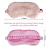 1 Pcs Plush Sleep Masks, Ultra Cute Soft Sleep Eye Cover, Blindfold Travel Sleep Masks for Kids Men Women, with Elastic Strap, Adjustable for Kids Adult (Pink) view 2