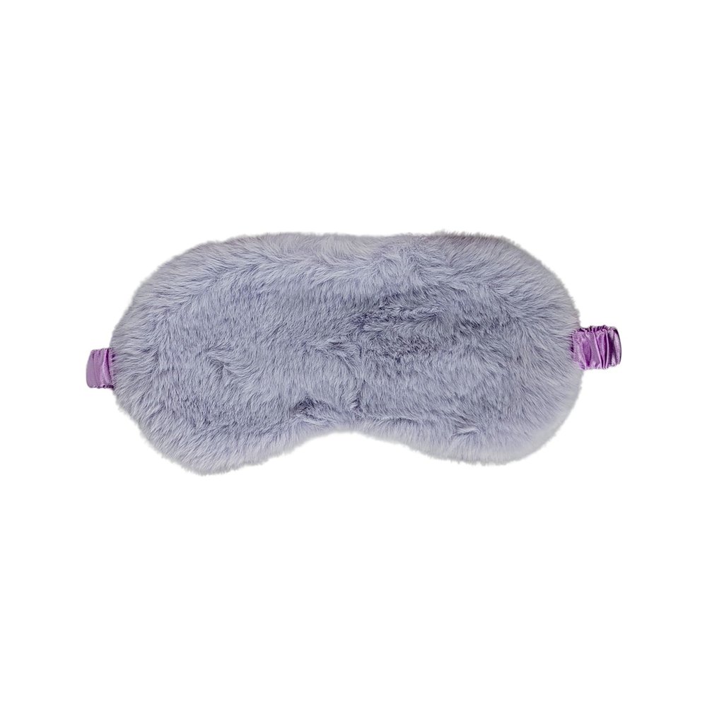 1 Pcs Plush Sleep Masks, Ultra Cute Soft Sleep Eye Cover, Blindfold Travel Sleep Masks for Kids Men Women, with Elastic Strap, Adjustable for Kids Adult (Purple)