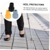 FELTECHELECTR 6pcs Skid Crutch Pads for Walking Sticks Rubber Tips for Stability and Shock Absorption for Elderly and Outdoor Use Black Grey Yellow view 3