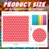 Fulmoon 300 Sheets Waxed Deli Paper Sheets for Food 12 x 12 Inch Polka Dot Dry Wax Paper Greaseproof Food Basket Liners Sandwich Wraps for Wrapping Bread Baking BBQ Picnic Party (Multicolor) view 2