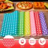 Fulmoon 300 Sheets Waxed Deli Paper Sheets for Food 12 x 12 Inch Polka Dot Dry Wax Paper Greaseproof Food Basket Liners Sandwich Wraps for Wrapping Bread Baking BBQ Picnic Party (Multicolor) view 4