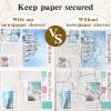 Seajan 100 Pcs 24 x 16 Inch Clear Newspaper Bags Plastic Bags Plastic Sleeves for Artwork Magazine Protector Sleeves Newspaper Packaging Photo Preservation view 4