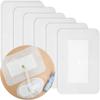 Peritoneal Dialysis PD Catheter Drain Split Bordered Gauze Island Dressing Pad for Stomach Feeding Peg J Tube| Individually Packed| Wound Bandage with Adhesive Border 4" x 6" (Pack of 10) view 1