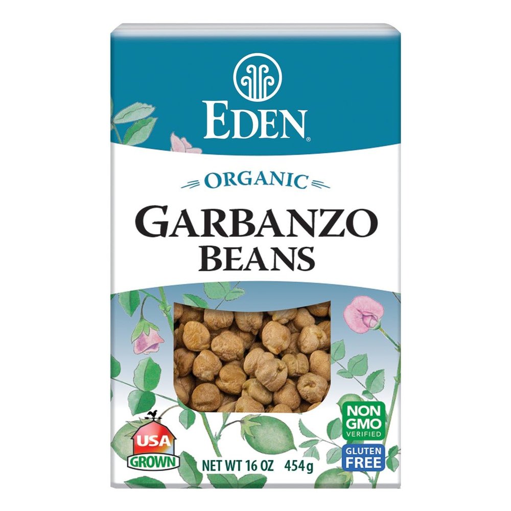 Eden Foods Organic Dry Garbanzo Beans, Vegan, 16 Ounces (Pack Of 12)