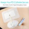 Split Drain Adhesive Bandages 4" x 6", PD Catheter Feeding Tube Pad Drainage G Tubes Holder Covers J Peg Tube Patch Peritoneal Dialysis Accessories Gtube Supplies (Pack of 10) view 2