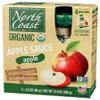 North Coast Organic Apple Sauce in Pouch, 4 Packs, Non GMO, 12.8 Ounces (Pack of 6) view 2