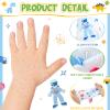 Xtinmee 20 Pairs Eczema Gloves for Kids Cotton Moisturizing Gloves for Sensitive Irritated Skin Eczema Reusable Elastic Hand Cover Soft and Does Not Hurt(Age 3-4 Years) view 3