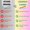 GOMMO 50 Pack Pre Rolled Cones King Size Cones Rolling Paper 109mm Natural Purple Rolling Papers with Golden Packing Spoon Included view 4