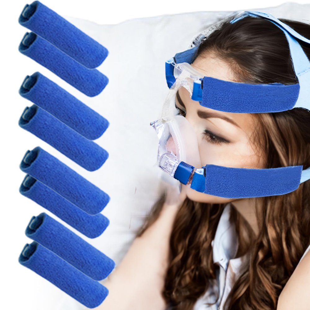 8-Pack CPAP Headgear Covers - CPAP Strap Covers CPAP Strap Cushions Pads Compatible for CPAP Headband Cover, Extend CPAP Strap Useful