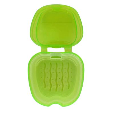 Ellylian Denture Bath Box Cup, Complete Clean Care for Dentures, Clear Braces, Mouth Guard, Night Guard & Retainers,Traveling