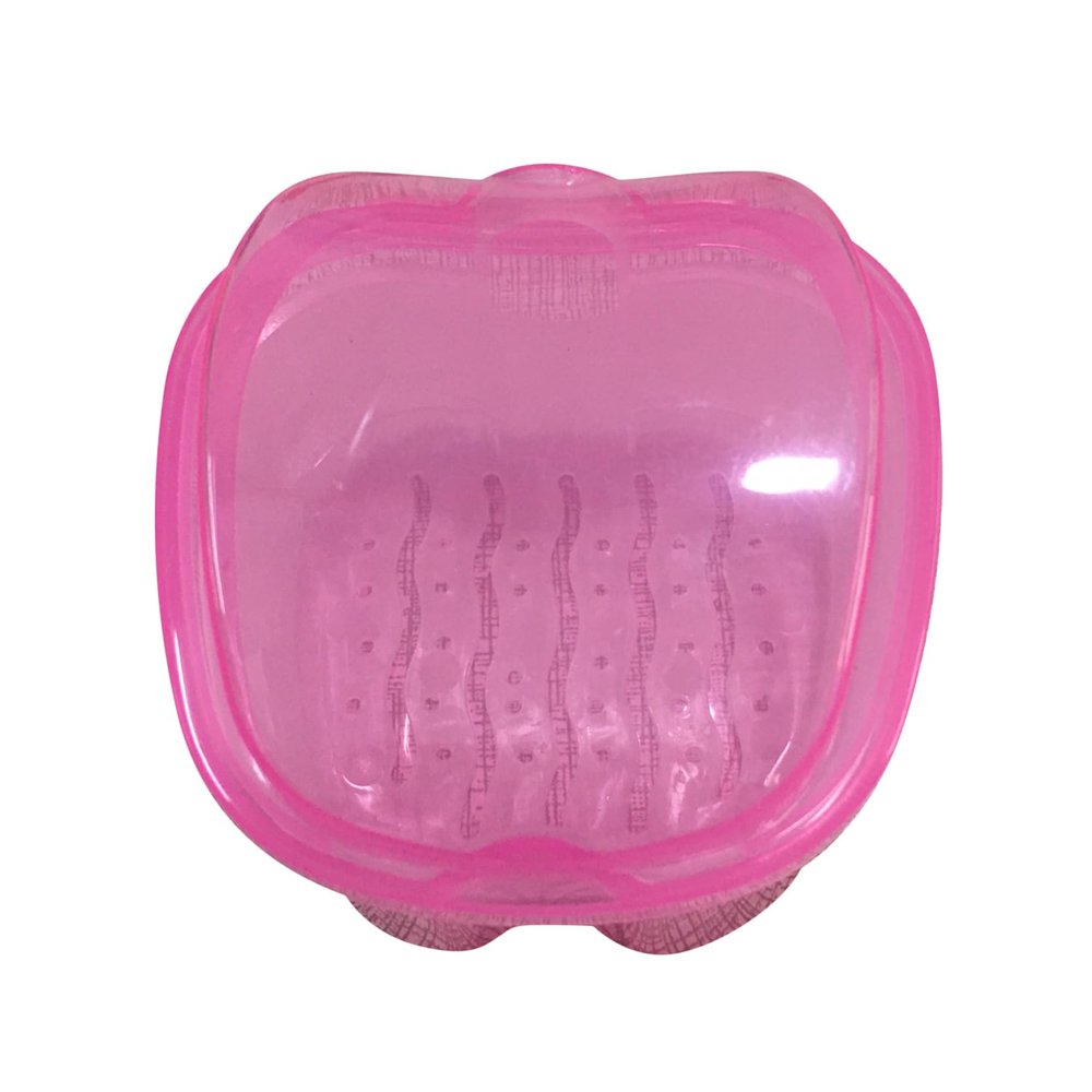 Ellylian Denture Bath Box Cup, Complete Clean Care for Dentures, Clear Braces, Mouth Guard, Night Guard & Retainers,Traveling