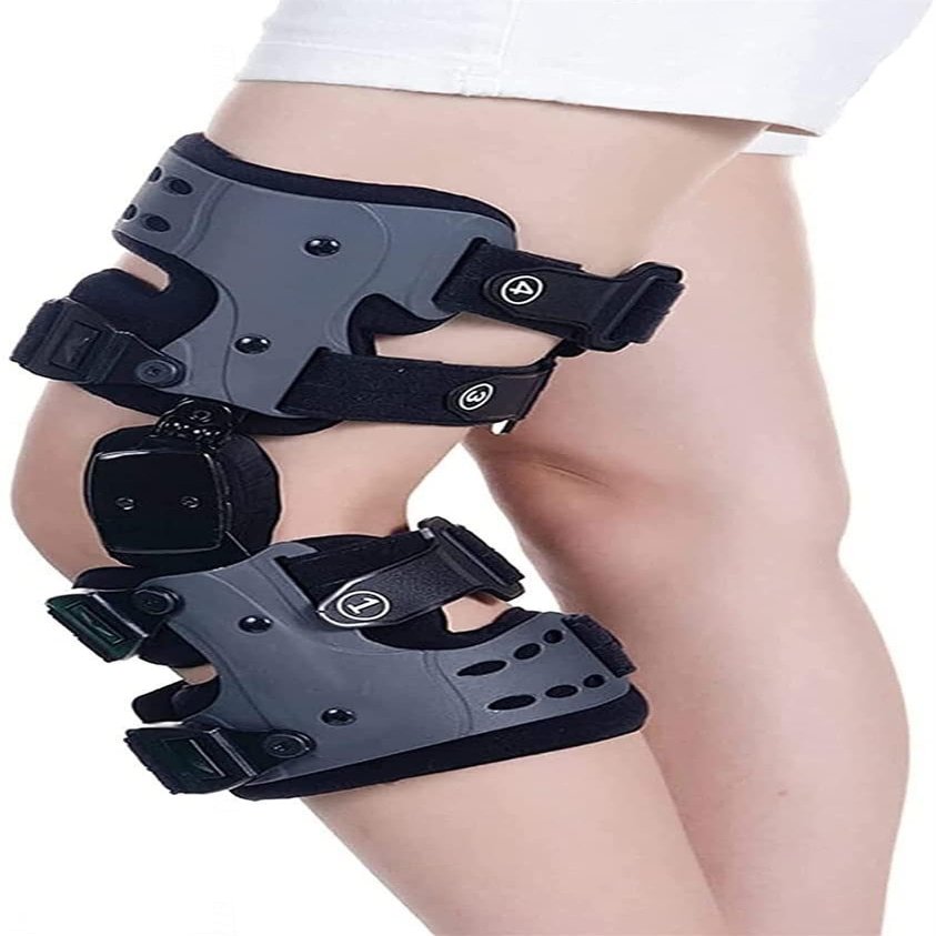FBITE Leg Stabilizer, Adjustable Knee Joint Support for Meniscus Tear,Relieves ACL,Arthritis, Universal size, Sold as Single Unit,Left