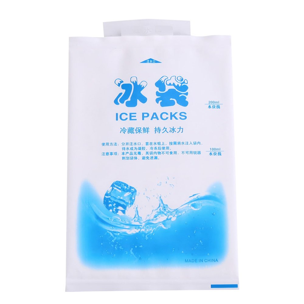 10pcs Reusable Gel Ice Packs for Cold Compress, Hot Cold for Pain Relief and Injury Recovery, Flexible 200ml