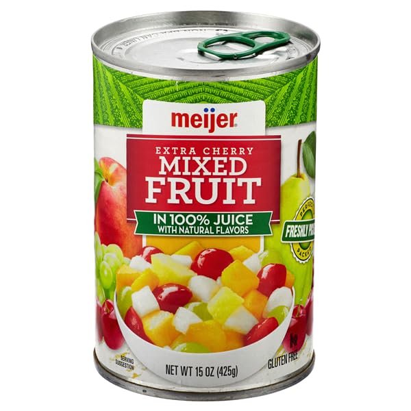 6 Cans Mixed Fruit with Extra Cherries, 15 oz