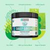 Zhou Organic Daily Greens Powder - Greens Superfood Powder for Juice, Smoothie, Super Food Drink Mix with Spirulina & Kale, Vegetables Supplement - Green Apple Flavor, 5 oz (30 Servings) view 4