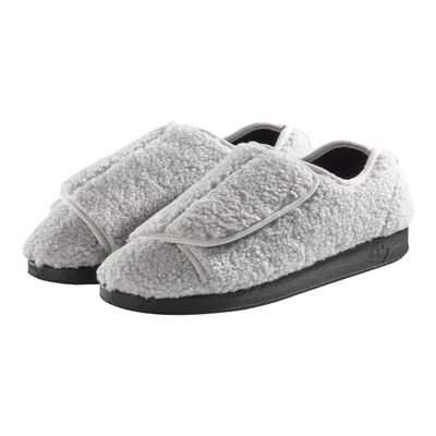 Silverts Women's Extra Wide Adjustable Slippers, Non-Slip Diabetic Shoes