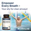 AMVILAB - Proteolytic Serrapeptase Enzymes - 120,000 SPU - Supports Circulation, Digestion & Respiratory Health - Supports Sinus & Immune Health - Recovery Boost - Dietary Supplement - 90 Capsules view 2