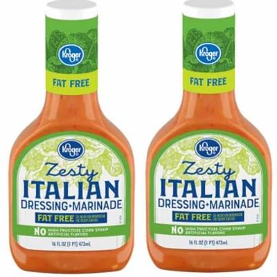 Fat Free Zesty Italian Salad Dressing (Pack Of 2 Bottles,16 fl oz. Each)