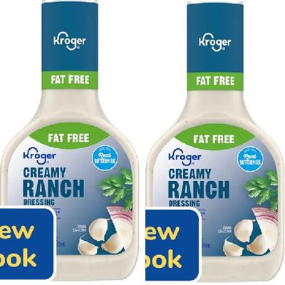 Fat Free Creamy Ranch Salad Dressing 2 Bottles, 16 oz. Each)