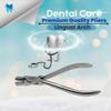 Dental Lingual Arch Forming Plier Stainless Steel Orthodontic Braces Double and Triple Back Bends Archwire Bending Tweed view 3