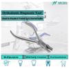 Dental Lingual Arch Forming Plier Stainless Steel Orthodontic Braces Double and Triple Back Bends Archwire Bending Tweed view 4