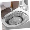 Vanity Unit with Basin Home Collapsible tub for Adults Soaking Bath Sits Bath soak pan Sitz After Birth Postpartum Care tub wash Basin Toilet Set pp Elder view 4