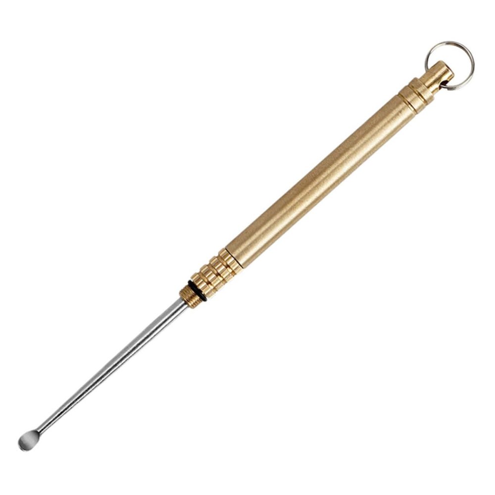 Titanium Alloy Spoon Tools for Cleaner Earbuds Earwax Tweezers Digger Picks Titanium Alloy Earpick Digging Spoons Spoon Golden