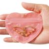 100pcs Mini Bags for Small Business, 2x3 inch Heart-Shaped Jewelry Bags Clear Mylar Ziplock Baggies Cute Packaging Supplies for Earring Sample view 3