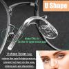 15 pcs,3 sizes Eyeglasses Nose Pads,U Shaped Eyeglasses Nose Pads Screw-in eyeglass nose piece soft silicone nose pad for Eye Glasses Sunglass Eyewear view 3